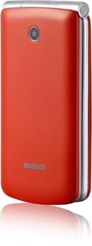 BROTHER Cellulare Brondi Magnum 3 flip attivo Dual SIM rosso